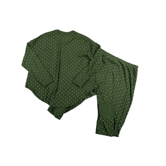 The Great x Eddie Bauer - Polka Dot PJ Set in Green - Picture 6 of 6